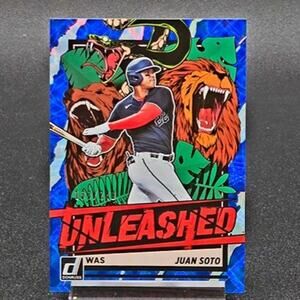 Juan Soto Unleashed Blue Prizm Insert 138/249 New York Mets Star